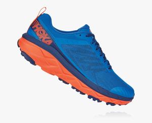Hoka One One Men's Challenger ATR 5 Wide Trail Shoes Blue/Red Best Price [YQBRT-8694]
